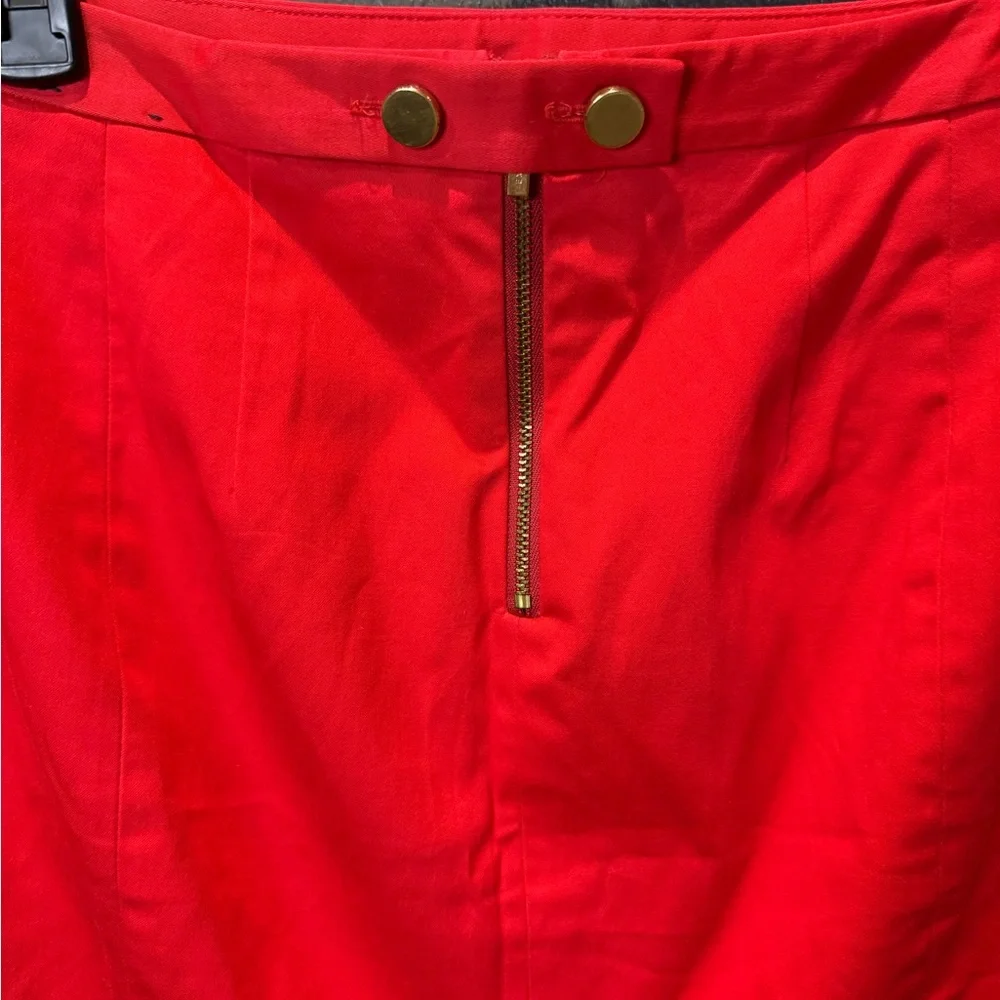 Express Bold Red Pencil Skirt - Picture 3 of 5